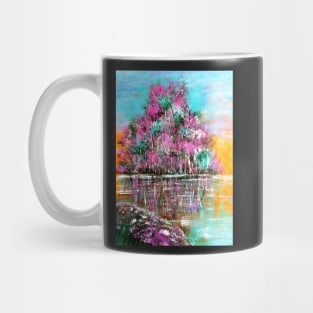 Purple Tree Abstract artwork Mug